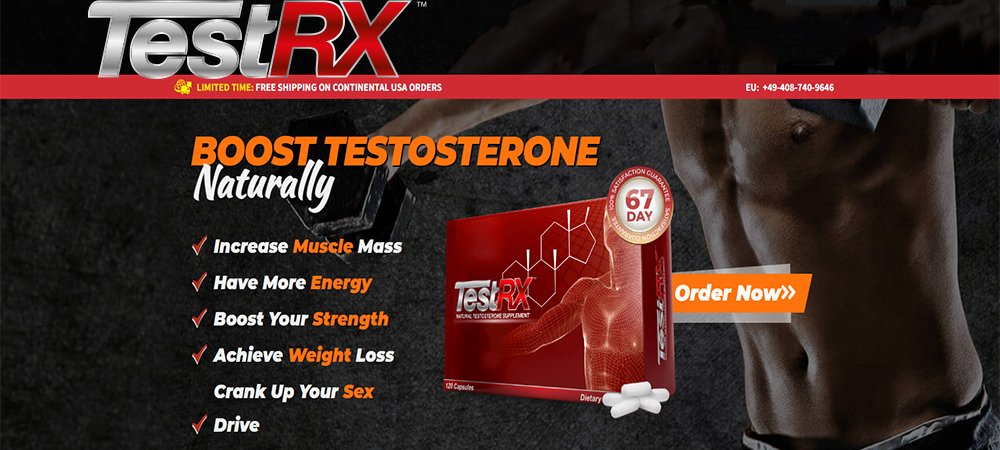 Testrx - Повысьте свой тестостерон сегодня