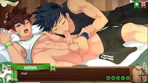 Game: Friends Camp, episode 44 – Natsumi decided to give a sweet blowjob to Keitaro (Russian voiceover)