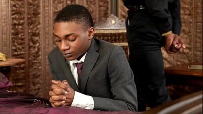 Black Baptist boy Dominic Young fucked by black priest Prince Reign’s BIG black dick! The black twink takes that huge black cock both in his mouth and ass!