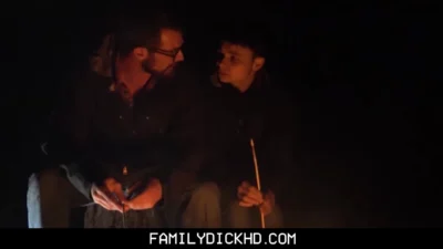 Father And Young Twink Step Son Fuck While On Camping Trip