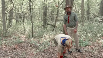 First time painful anal for smooth hot Twink scout in wood